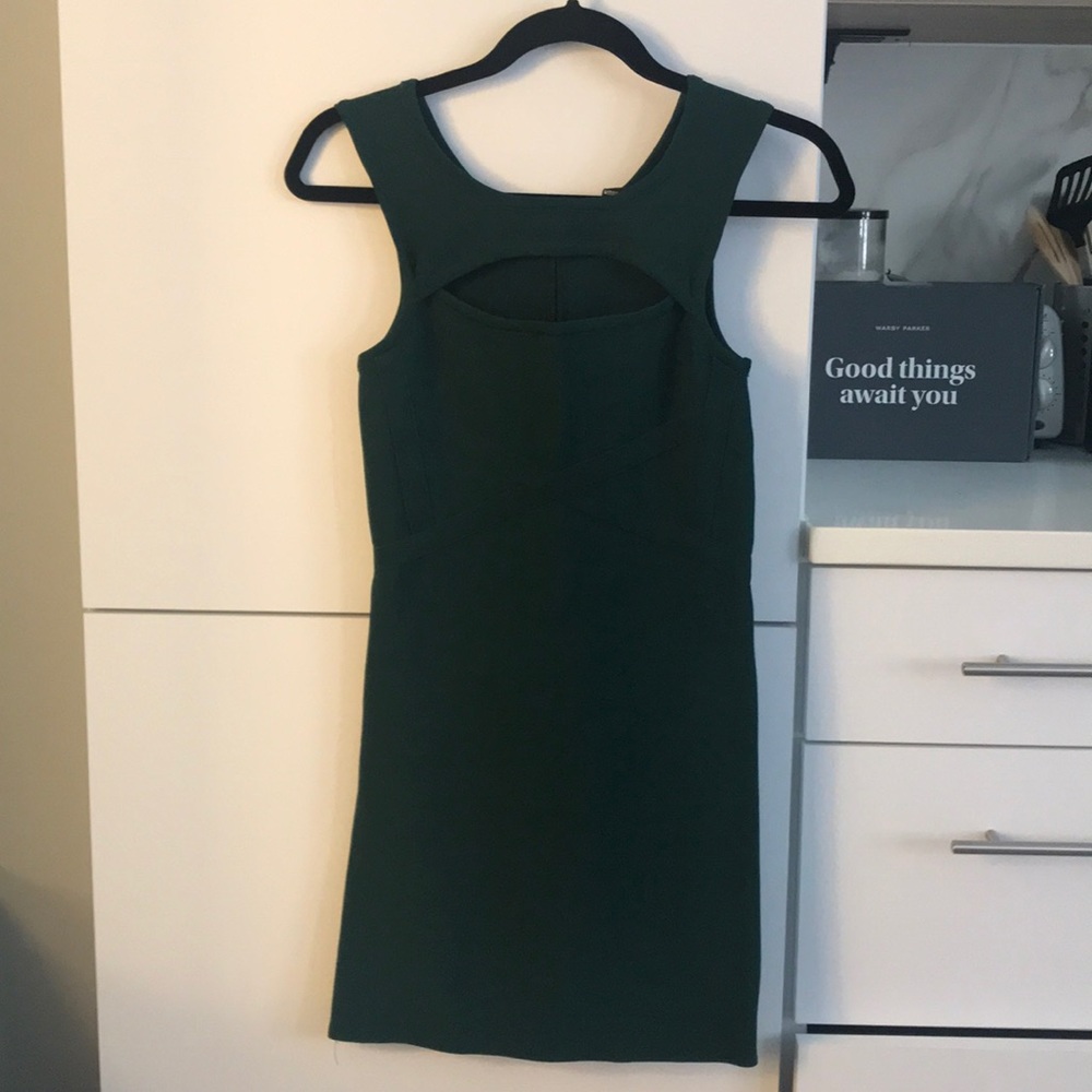 Green bandage dress